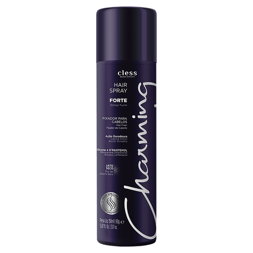Hair Spray Fixador Charming Forte Jato Seco 150ml Cless