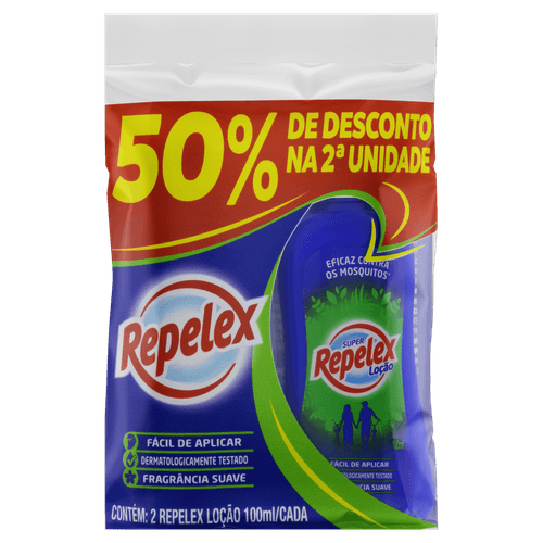 Kit Repelente Loção Repelex 100Ml  C/ 2 Unidades