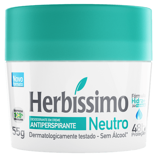 Desodorante Herbissimo Creme S/Perf 55G - Herbissimo