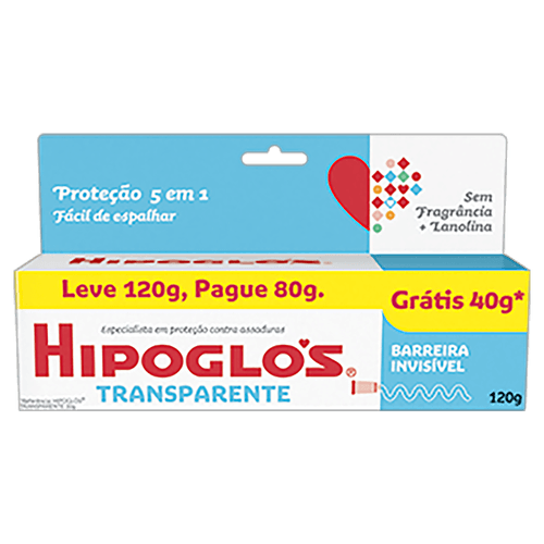 Hipoglós Transparente - Pomada para Assaduras - 120g