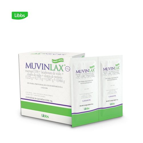 Muvinlax Pó 14g Limão - 20 Sachês
