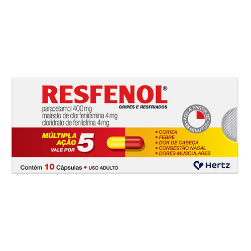 Resfenol 400mg 10 Cápsulas