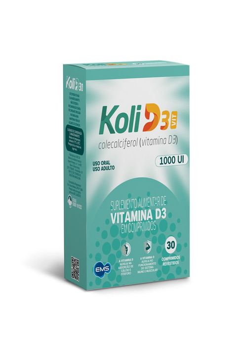 Vitamina D Koli D3 1000Ui 30 Comprimidos