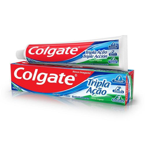 Creme Dental Colgate Tripla Ação Menta 180G - Colgate Tripla Acao