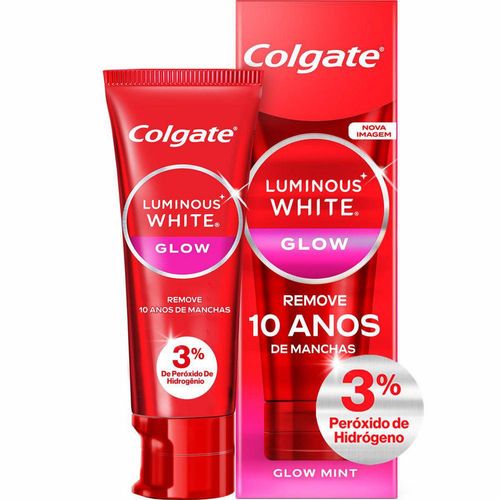 Creme Dental Glow Mint Colgate Luminous White Caixa 70g