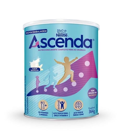 Suplemento Alimentar Infantil Ascenda Baunilha Nestlé 364g Lata