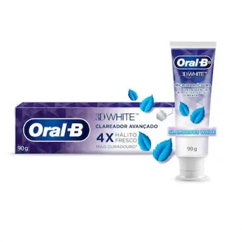 Creme Dental Oral B 3D White Glamorous 90G - Oral B 3D White
