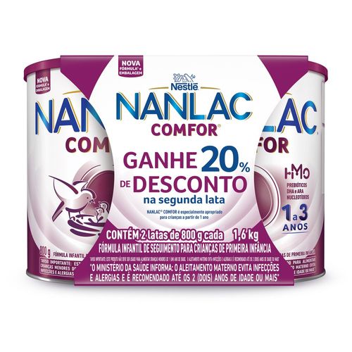 Fórmula Infantil Nanlac Comfor 2 800g Leite em Pó