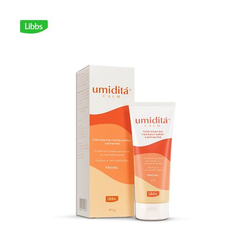 Hidratante Facial Calmante Umiditá 45g Creme Restaurador