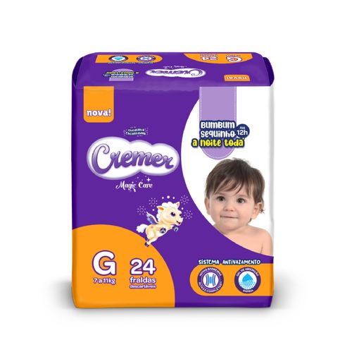Fralda Cremer Jumbo G - 24 Unidades