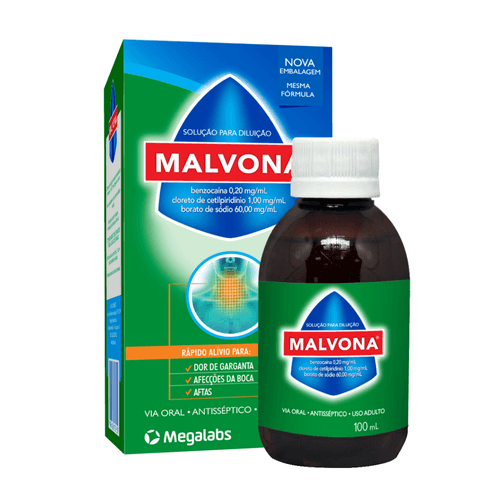 Sol Bucal Malvona 100Ml - Malvona