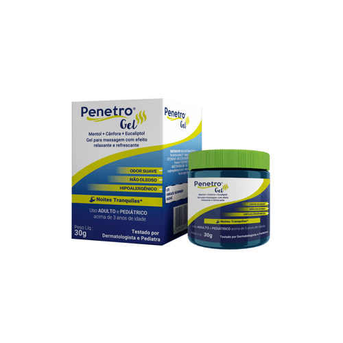 Gel para Massagem Relaxante e Refrescante Penetro - 30mg