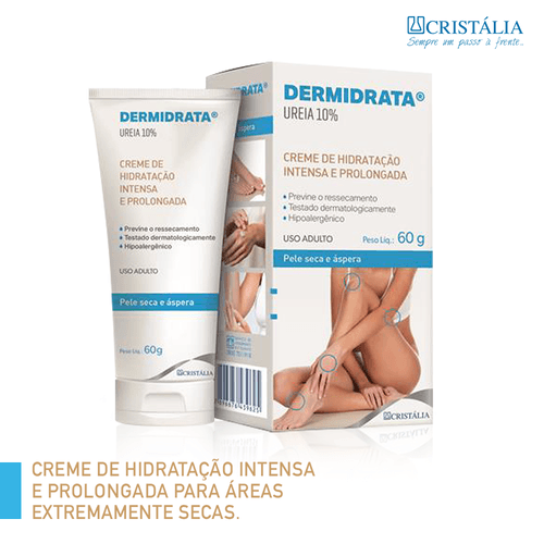 Dermidrata Ureia Pele Seca e Áspera Cristália - 60g
