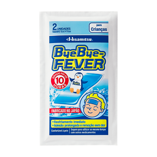 Adesivo para Alívio da Febre Bye Bye Fever Crianças - 2 Unidades
