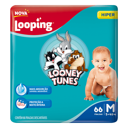 FRALDA LOOPING LOONEY TUNES HIPER M C/66