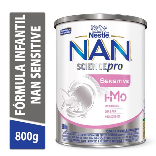 Fórmula Infantil para Lactentes Nan Sensitive Lata 800g