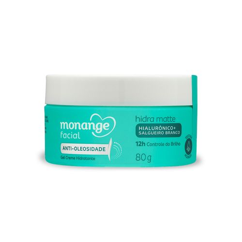 Gel Creme Hidratante Efeito Matte Facial Monange - 80g