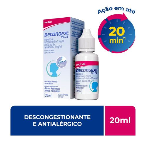 Decongex Plus Pediátrico Achê Gotas - 20ml