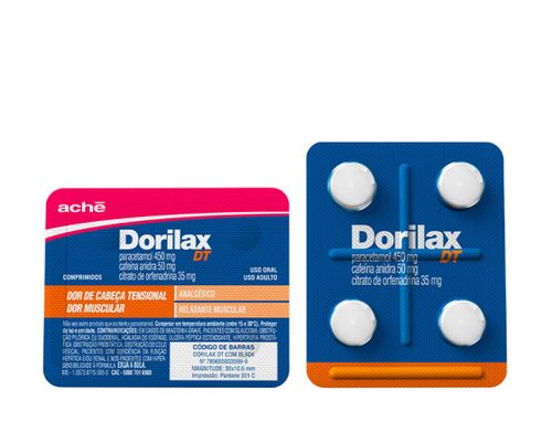 Dorilax Dt 450mg 4 Comprimidos