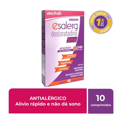 Esalerg 5mg 10 Comprimidos Revestidos