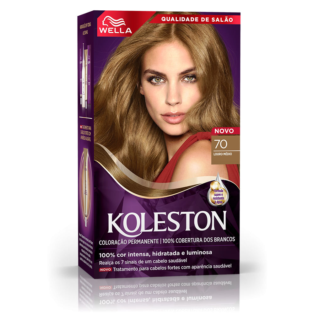 Tintura Wella Koleston 70 Louro Médio