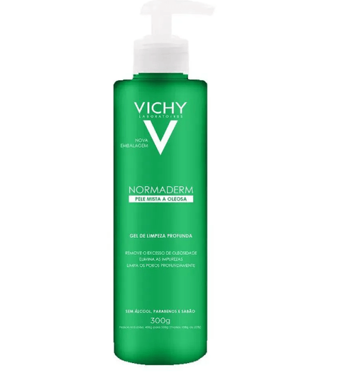 Gel de Limpeza Facial Vichy Normaderm Pele Mista a Oleosa -300g