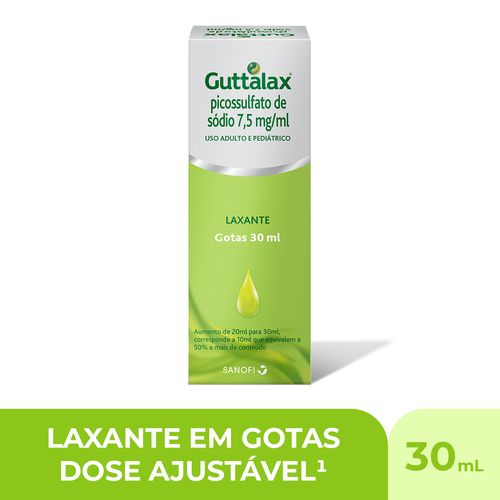 Guttalax 7,5mg/ml Sanofi Caixa 30ml Gotas