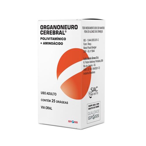 Organoneuro Cerebral 25 Drágeas