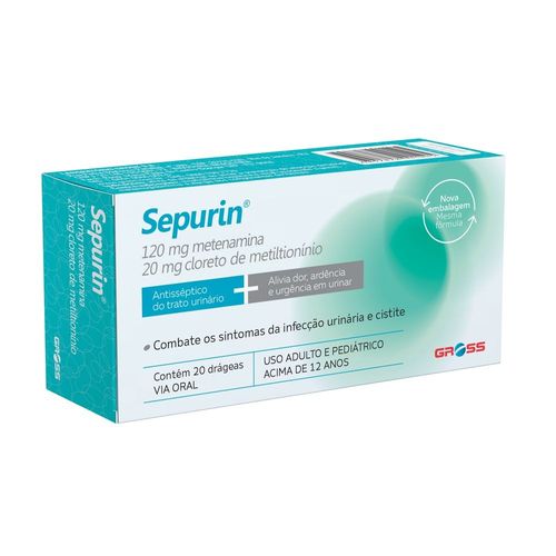 Sepurin 120 + 20mg 20 Drágeas