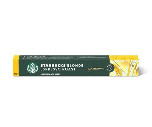 Café em Cápsula STARBUCKS Blonde Espresso Roast by NESPRESSO Torra Clara 10 Cápsulas