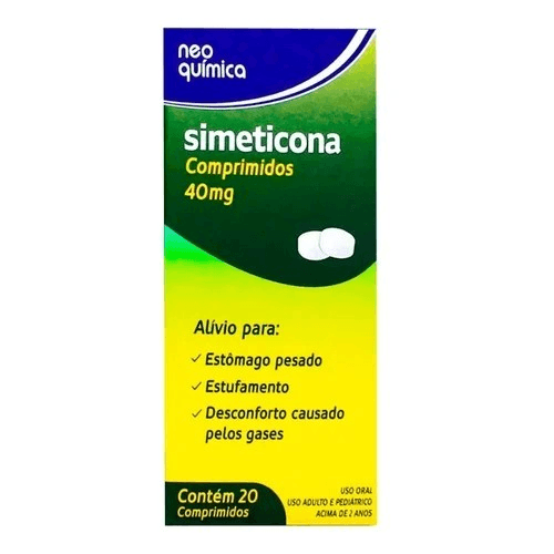 Simeticona 40mg Neo Química Comprimido 20 Unidades