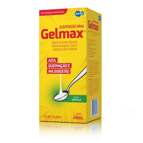 Gelmax Hortelã Antiácido - Suspensão Oral 240ml