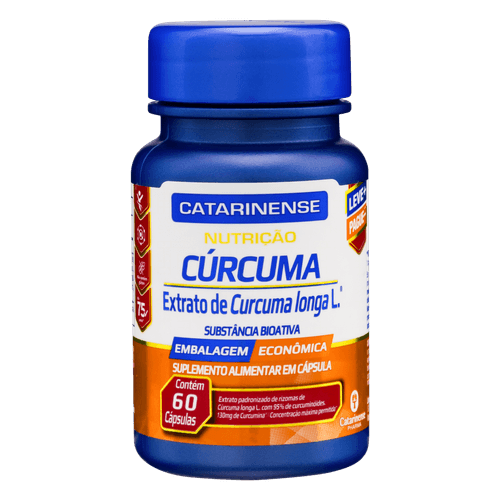 Suplemento Cúrcuma Catarinense Nutrição 130mg Cápsula 60 Unidades