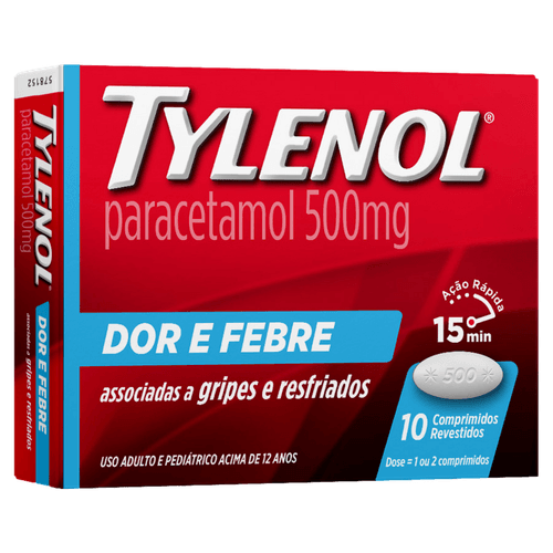 Tylenol 500mg - 10 Comprimidos