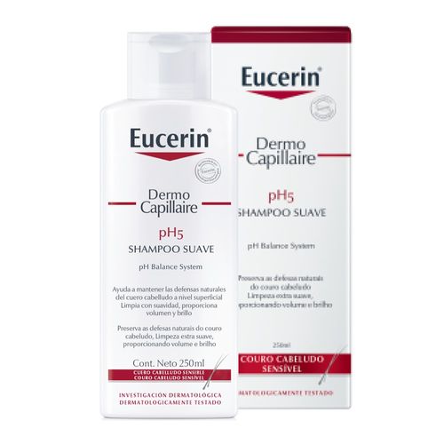 Shampoo Eucerin Dermocapillaire pH5 250ml para Couro Cabeludo Sensível