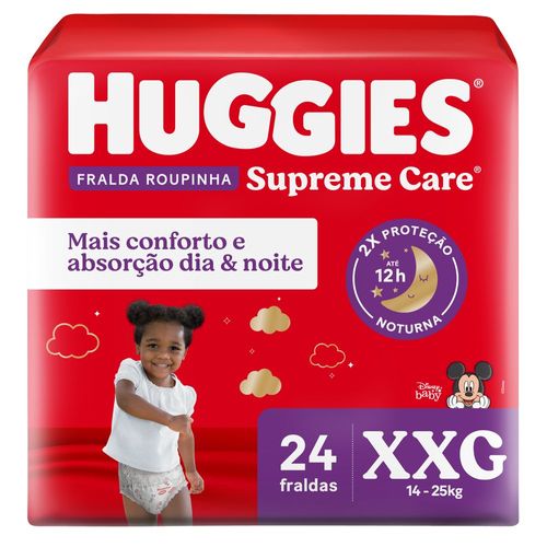Fralda Huggies Supreme Care XXG - Roupinha - 24 unidades