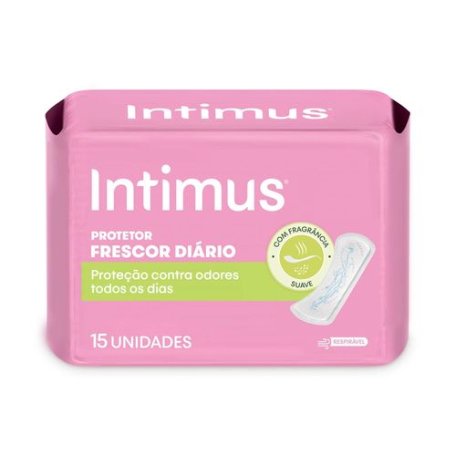 Protetor Diário sem Abas com Perfume Intimus Days Frescor Diário Pacote 15 Unidades