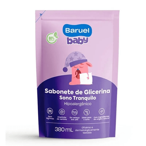 Sabonete Líquido de Glicerina Sono Tranquilo Baruel Baby 380ml