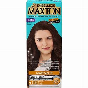 Tinta de Cabelo Maxton Marrom Cereja Marcante  4.86