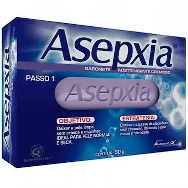 Sabonete Adstringente Cremoso 90g Asepxia