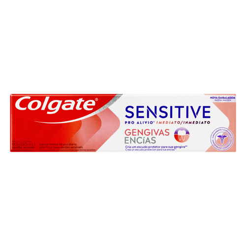Creme Dental com Flúor Colgate Sensitive Pro-Alívio Imediato Gengivas - 90g
