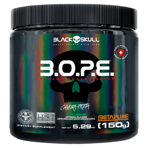 Suplemento Alimentar em Pó Limão Black Skull B.O.P.E. - 150g
