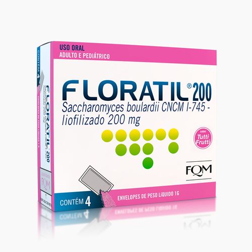 FLORATIL 200MG 4ENV 1G