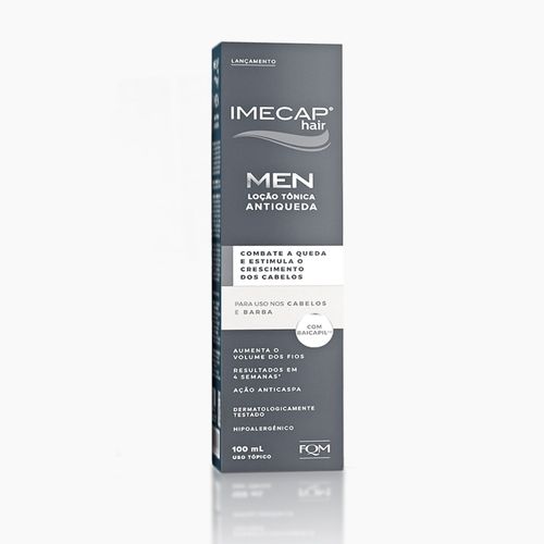 Loção Tônica Antiqueda Hair Men Cinza 100ml Imecap