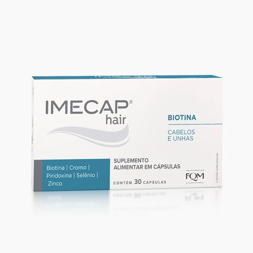 Suplemento Imecap Hair Cabelos e Unhas 30 cápsulas - Biotina e Colágeno