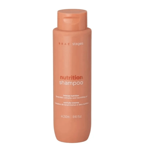 Shampoo Braé Stages Nutrition 250ml para cabelos ressecados