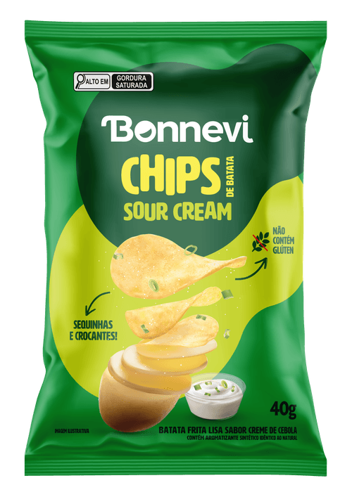 Batata Lisa Sour Cream Bonnevi - 40g
