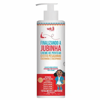 Creme de Pentear Infantil Jubinha Widi Care Cachos e Crespos - 300ml