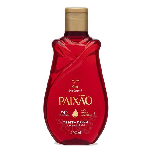 Óleo Corporal de Amêndoas Paixão Tentadora ação desodorante 200ml