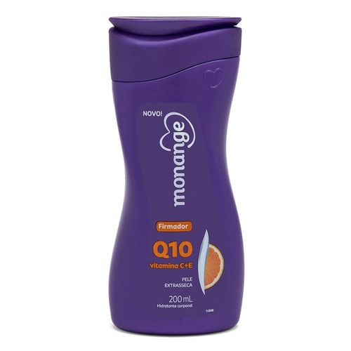 Hidratante Corporal Firmador Pele Extrasseca Monange Q10 Frasco 200ml